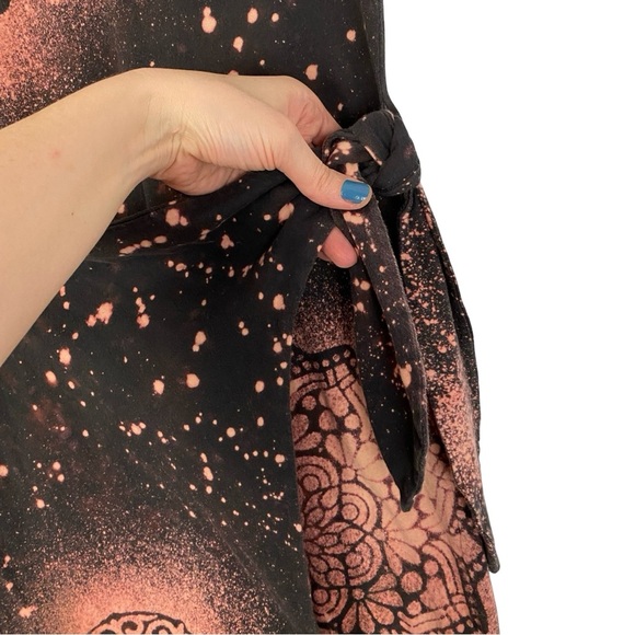 Rails Tie Front Edie Jersey Dress Womens Size XS Upcycled Floral Mandala Casual - Picture 6 of 15